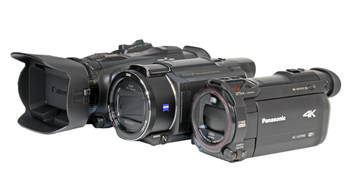 Videokamera Sony FDR-AX53, Panasonic HC-VXF990, Canon Legria HF G40