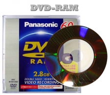 Vypalovací médium DVD-RAM z kamer Panasonic a Hitachi