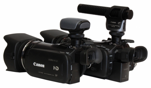 Videokamery CANON HF G25 a G30 s mikrofony Canon