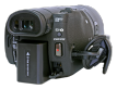 Videokamera Sony FDR-AX100: v detailu zadního šasi