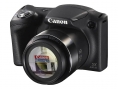 Fešný Canon PowerShot SX430 IS v přední perspektivě 