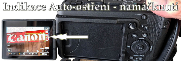 Canon EOS R6V: INDIKACE AUTO-Ostření - HAFO bodů