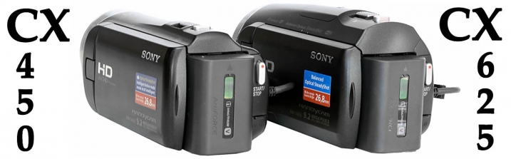 Videokamery Sony HDR-CX450 a CX625: AKU zezadu