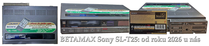 BETAMAX Sony SL-T25 funguje od letoška v naší firmě