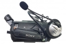 Videokamera Sony FDR-AX53 s Audio-sadou Hama HS55