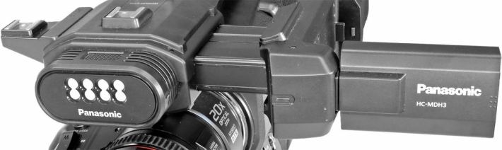 Videokamera Panasonic MDH3: detail přední části... 