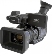 Videokamera Panasonic HC-X1 v předním detailu...
