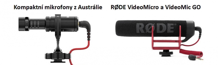 Dva kompaktní mikrofony RODE: VideoMicro a VM-GO