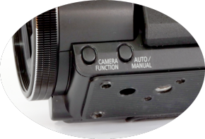Videokamera Panasonic VXF1 - detail tlačítek manuálů 