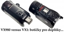 Panasonic HC-VX980 versus VX1: botičky pro doplňky