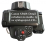 Detail horního ovládání kamery Canon XF605 na ručce